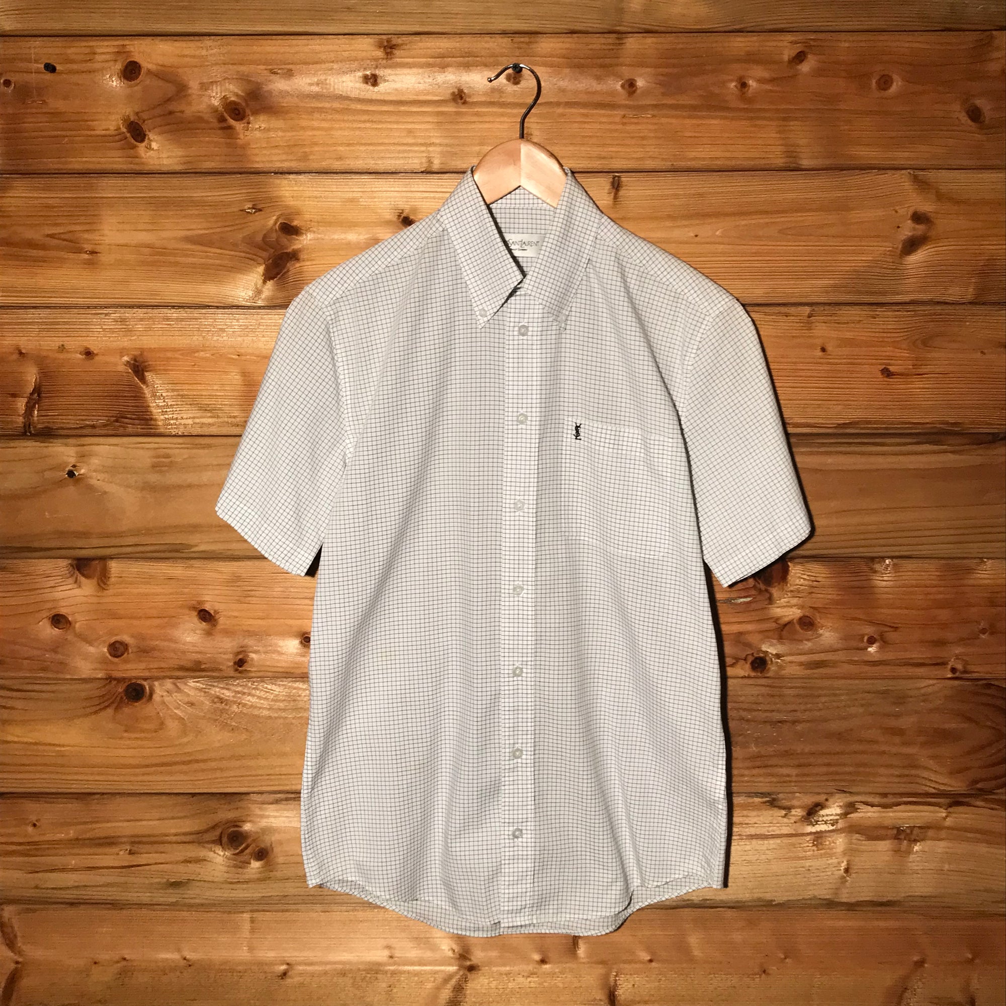 Yves Saint Laurent Grid button up shirt