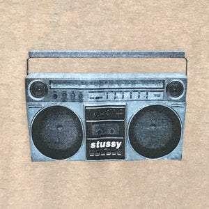 90s Stüssy Boombox Centre Spellout t shirt