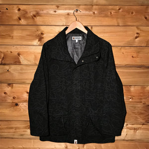 Bape, A Bathing Ape Tonal Outline Camo Ski jacket