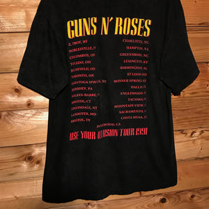 1991 Guns N Roses Use Your Illusion USA Tour t shirt