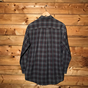 90s Burberry Nova Check Pattern long sleeve button up shirt