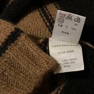 Calvin Klein Jeans Centre Spellout Striped knit sweatshirt