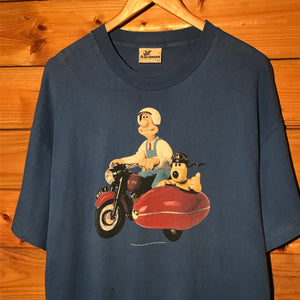 1989 Wallace & Gromit Bike t shirt