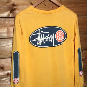 90s Stüssy Script and Link Grid long sleeve t shirt