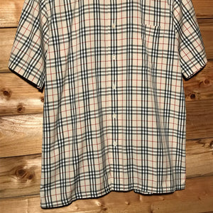 Burberry Nova Check Pattern short sleeve button up shirt
