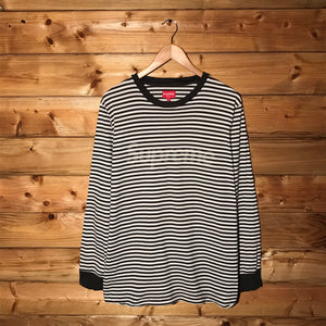 2015 Supreme Striped Spellout long sleeve t shirt