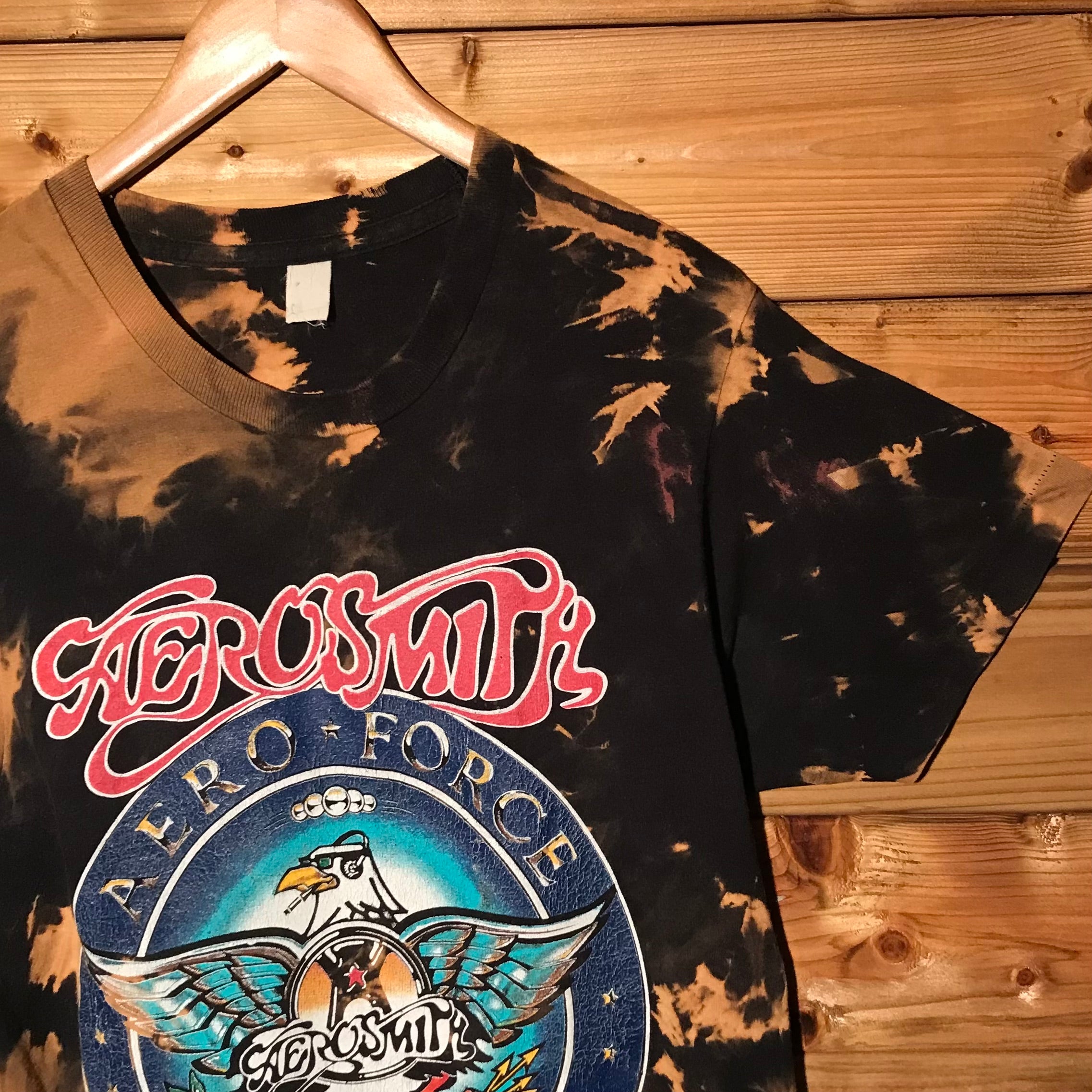 1989 Aerosmith Pump World Tour Bleach Dyed t shirt – HeresWear