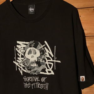 2010 Stüssy x Bape, A Bathing Ape Survival Of The Fittest t shirt
