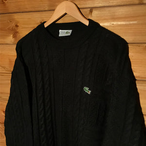90s Lacoste Essentials cable knit sweatshirt