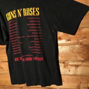 1991 Guns N Roses Use Your Illusion USA Tour t shirt