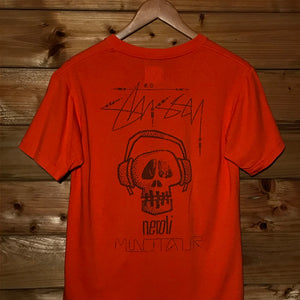 2007 Stüssy x Neroli x Minotaur Headphone Skull t shirt