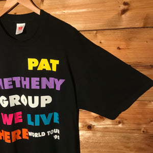 1995 Pat Metheny Group We Live Here World Tour t shirt