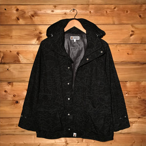 Bape, A Bathing Ape Tonal Outline Camo Ski jacket