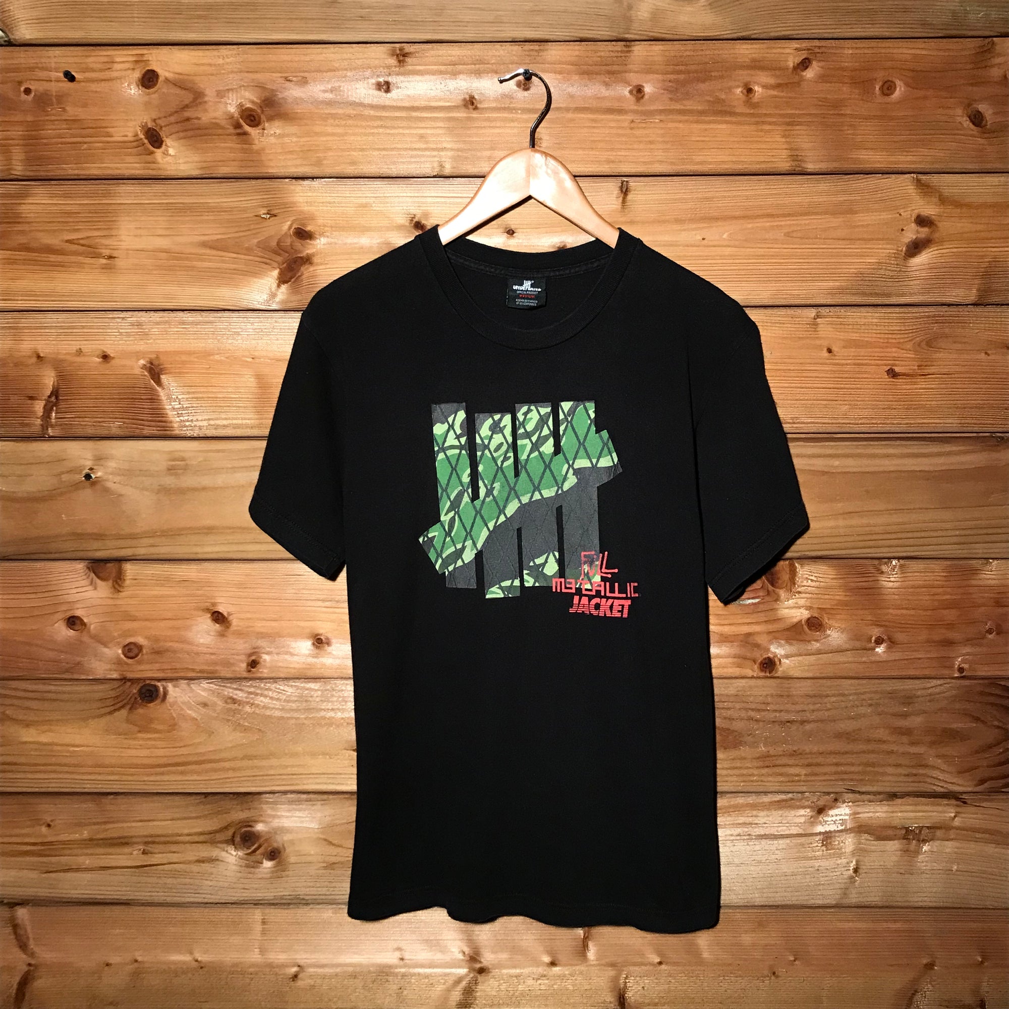 2009 Stüssy x Undefeated x Mad Hectic Full Metallic Jacket t shirt