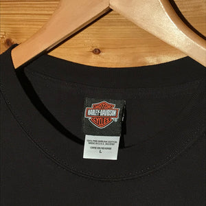2008 Harley Davidson Dice Roll Centre Spellout t shirt