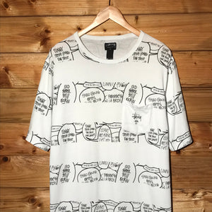 Stüssy Speech Bubbles Striped Pocket t shirt