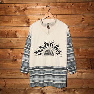 NFWFC Aztec quarter zip fleece sweatshirt