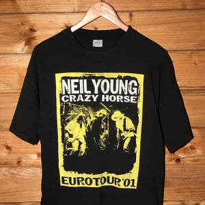 2001 Neil Young & Crazy Horse Europe Tour t shirt
