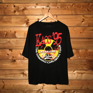 1995 Kerrang Carslberg Kaos Tour t shirt