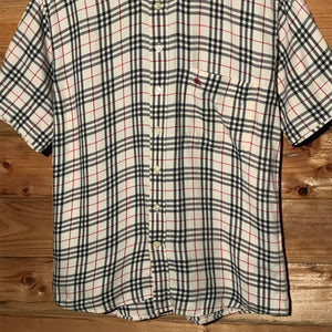 Burberry Nova Check Pattern short sleeve button up shirt