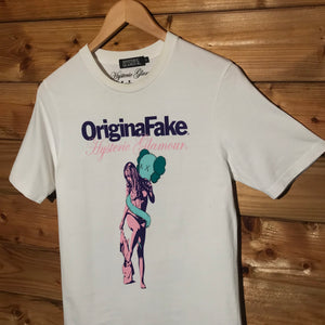 Hysteric Glamour x Original Fake Kaws Bendy Woman t shirt
