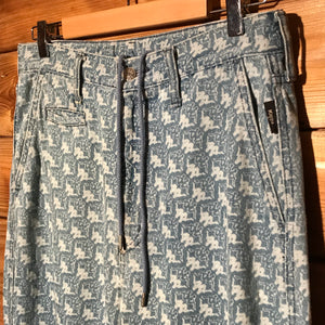 Kappa x GU Monogram denim jeans