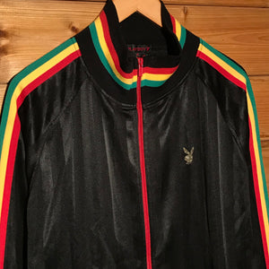 Playboy Bunny Rasta Striped track jacket