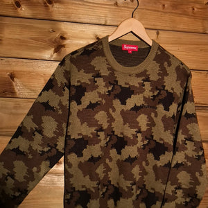 2016 Supreme Digi Camouflage knit sweatshirt