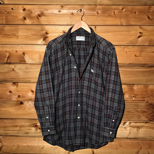 90s Burberry Nova Check Pattern long sleeve button up shirt