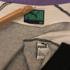 90s Puma Neon Piping Double Spellout track jacket