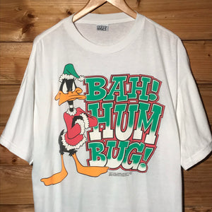 1992 Looney Tunes Daffy Duck Bah Hum Bug t shirt