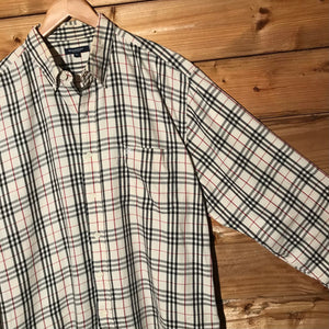 Burberry Nova Check Pattern long sleeve button up shirt