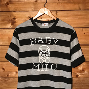2006 Baby Milo, A Bathing Ape Bananas Striped t shirt