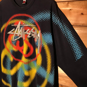 Stüssy Multi Link Centre Script Spellout long sleeve t shirt