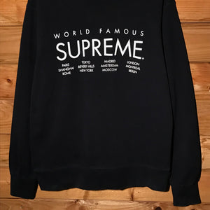2015 Supreme World Famous International Centre Spellout sweatshirt