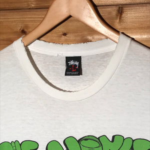 Stüssy x Ghost World Famous Tribe Spellout t shirt