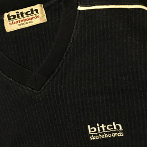 90s Bitch Skateboards Piping Striped Corduroy sweatshirt