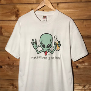 1996 J.Benton Alien Take Me To Your Liter t shirt