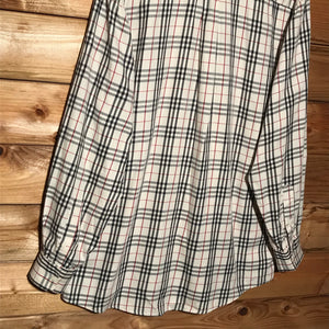 Burberry Nova Check Pattern long sleeve button up shirt