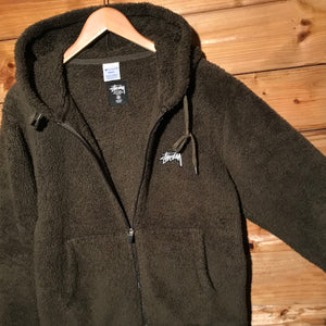 2014 Stüssy x Champion Corner Script Sherpa Fleece jacket