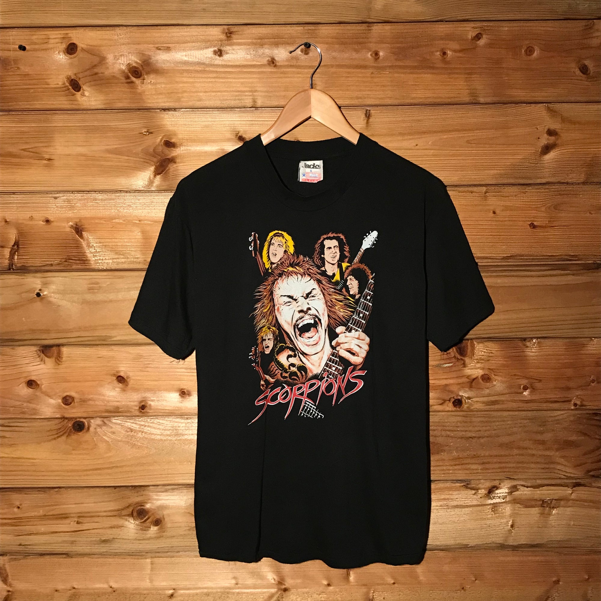 90s Scorpions Band Members Artwork t shirt