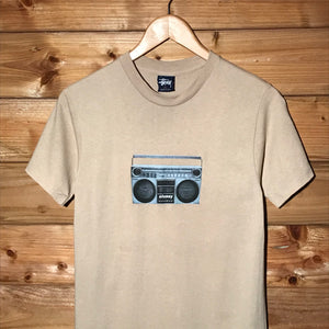 90s Stüssy Boombox Centre Spellout t shirt