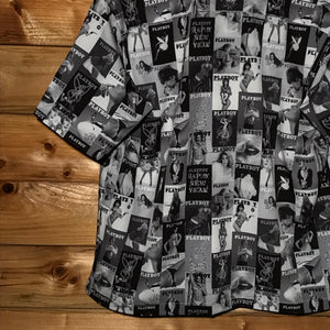 Playboy x Freaks Store Covers Print short sleeve rayon shirt