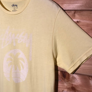 Stüssy Guam Palm Tree Centre Script Spellout t shirt