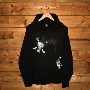 Stüssy Multi Camo Skull and Crossbones hoodie