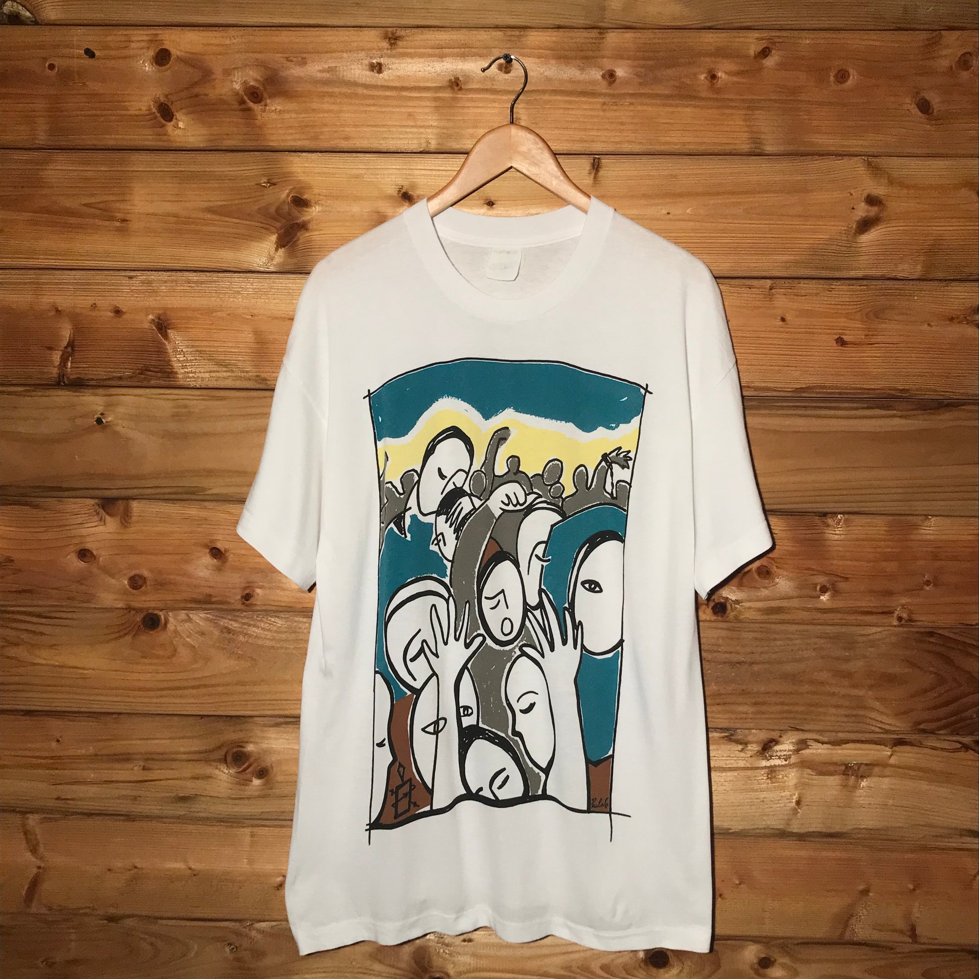 1991 Amnesty Paula Cox Art Promo t shirt
