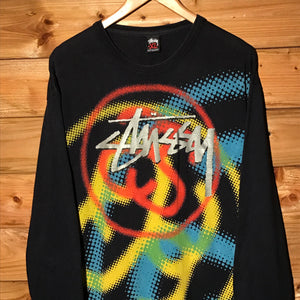 Stüssy Multi Link Centre Script Spellout long sleeve t shirt