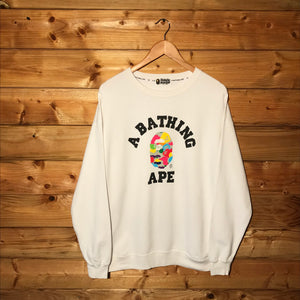Bape, A Bathing Ape College Multi Camo sweatshirt