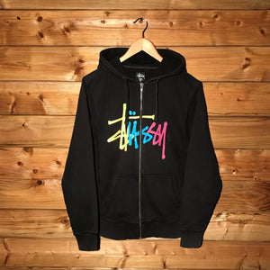 Stüssy Multi Centre Script Spellout zip up hoodie