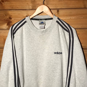 90s Adidas Essentials Striped sweatshirt
